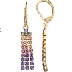 🌼 Simply Vera Vera Wang Gold Tone Ombre Fringe Drop Earrings